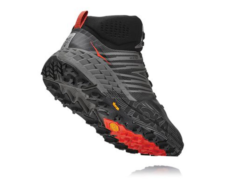 Hoka One One Spor Ayakkabı Erkek Siyah - Speedgoat Mid Gore-Tex 2 - NK6849137